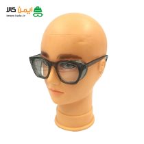 عینک ایمنی شفاف p.o.safety-757 | بغل توری